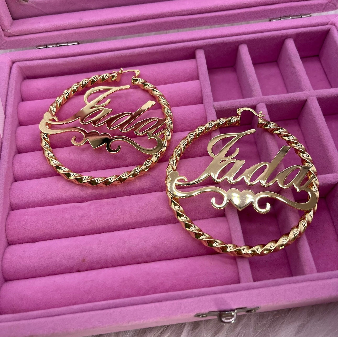 Custom Twist Hoop Earrings