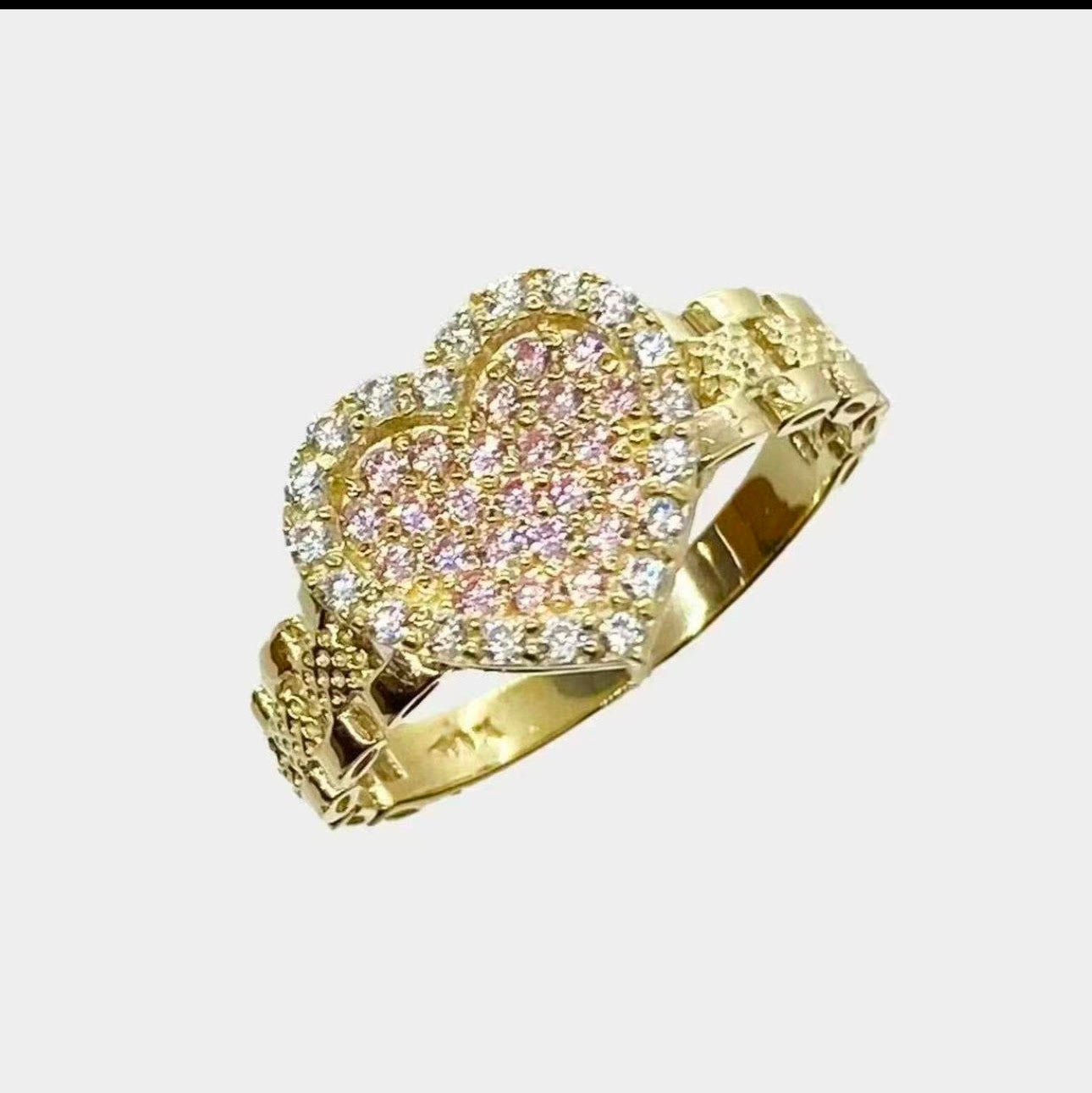Pink Heart Shaped Ring