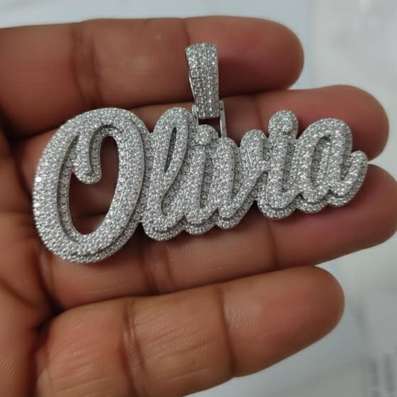Small Custom Name Pendant
