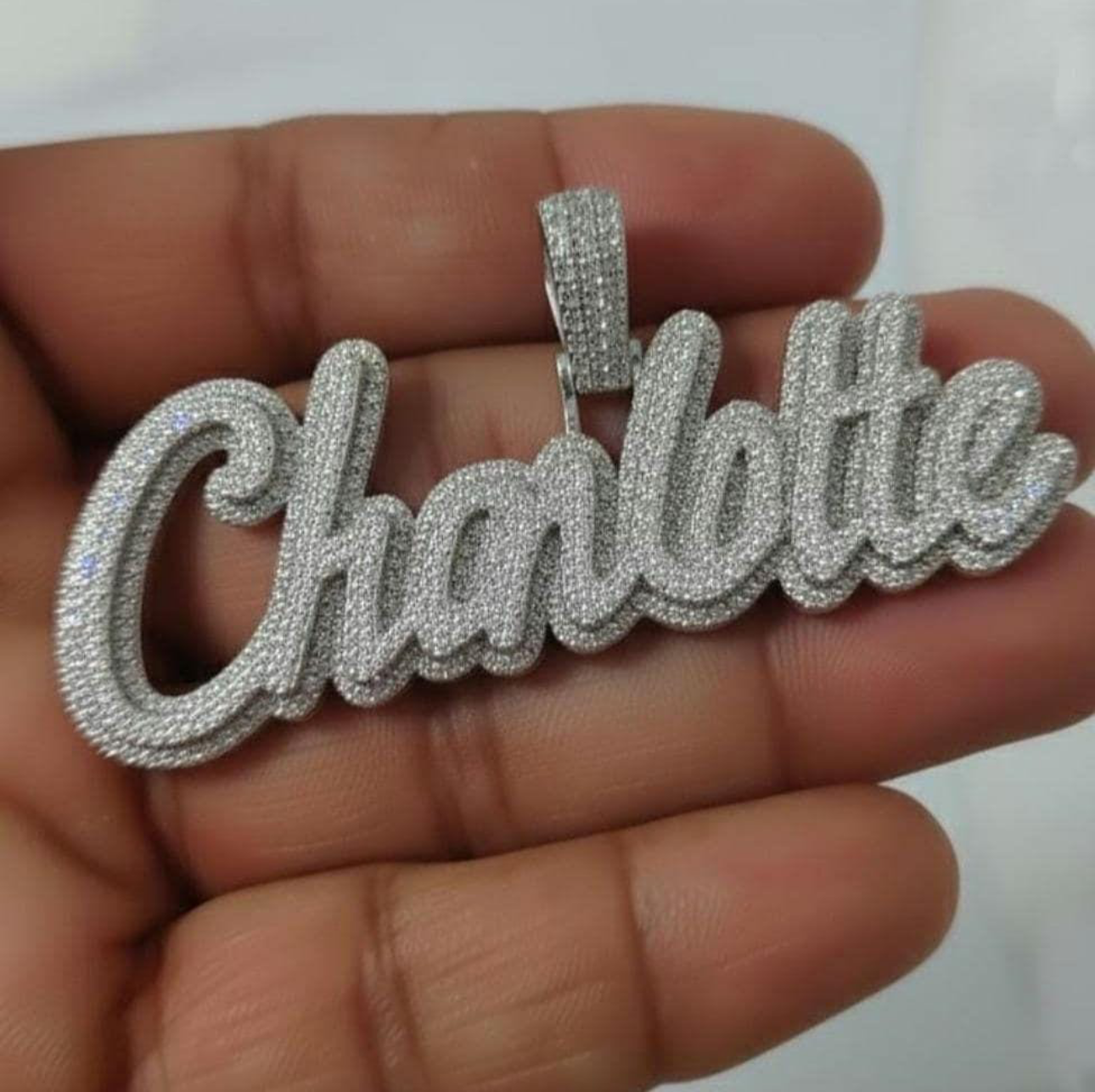 Small Custom Name Pendant
