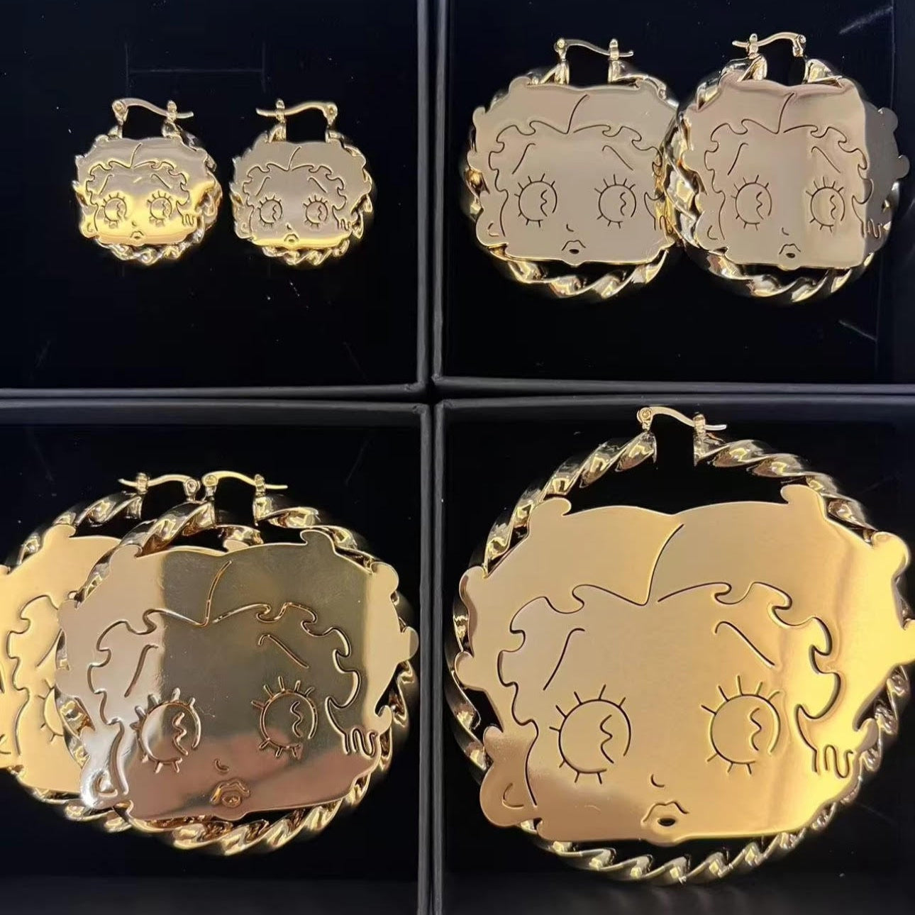 Betty Boop Twist Hoops
