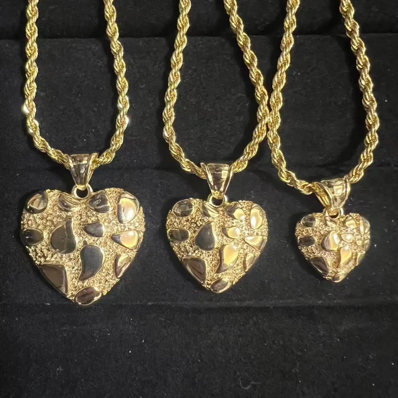 Nugget Heart Shaped Necklace