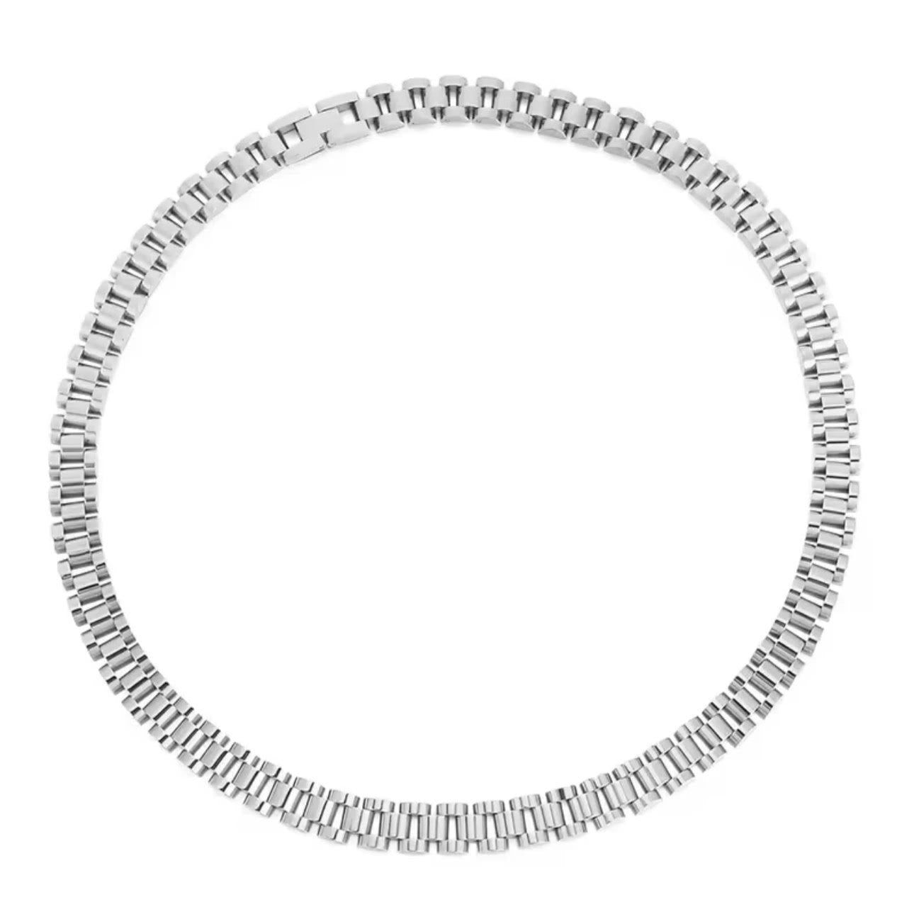 Rolex Necklace (Silver)