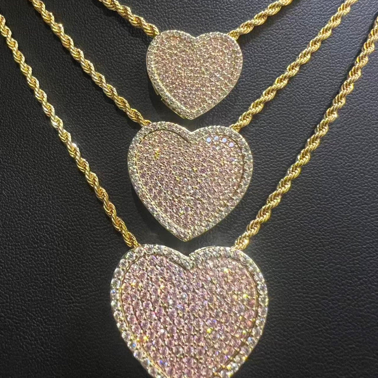 Pink Diamond Heart Necklace